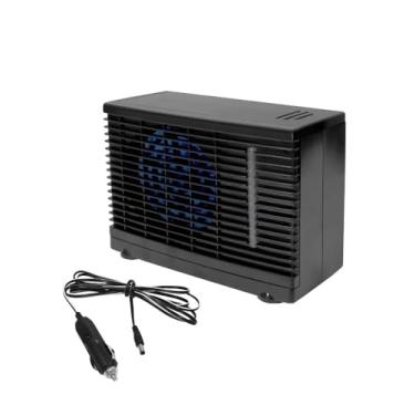 Imagem de Turvysen Ventilador de carro de 12 V que sopra ar frio portátil ar condicionado ventilador de resfriamento de carro para veículos, caminhões, SUV, barco, golfe, trailer, ventiladores de painel de
