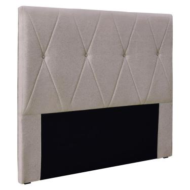 Imagem de Cabeceira Casal 1,40M Aquilla Linho Rústico Areia Pallazio