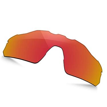 Imagem de TRUSHELL Lentes de reposição polarizadas para óculos de sol Oakley Radar EV S Path OO9510 31 mm, Vermelho fogo - polarizado, Radar EV S Path OO9510 31mm