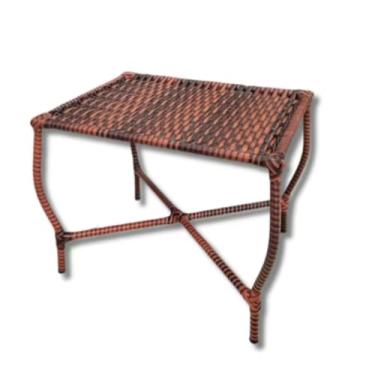 Imagem de Mesa De Apoio Em Fibra Sintética Para Área Externa Compacta 50x40x40cm Resistente