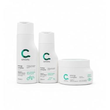 Imagem de Kit Energy Amavia Cabelo Oleoso Tratamento Antioleosidade Antiqueda