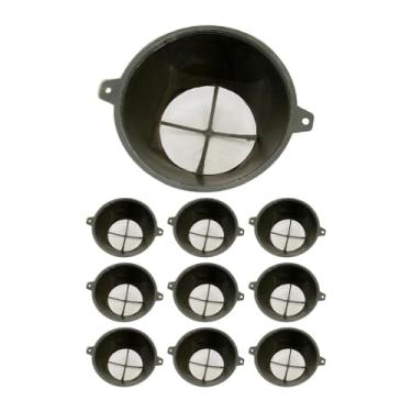 Imagem de Ysyqkn Filtro de Tinta Industrial em Malha, Filtro em Forma de Funil, Reutilizável para Tintas Automotivas, Resíduos de Alimentos E Tintas Artesanais, 10 Peças 15x6.5cm