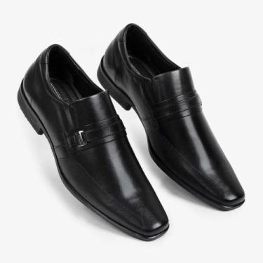 Imagem de Sapato Masculino Social Ferracini Liverpool Preto, Preto, 39