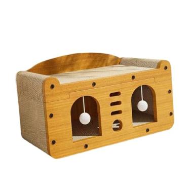 Imagem de WeiLaiKeQi Cama de lounge da casa de gatos, pet gato gatinho brinquedo com bola provocadora para pequenos gatos grandes grandes dormindo descansando