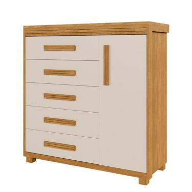 Imagem de Comoda Londres Fenix 100% Mdf Cinamomo Off White