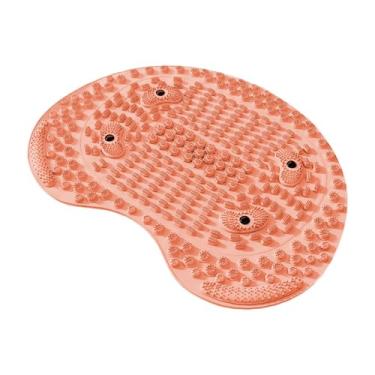 Imagem de oshhni Tapete de massagem para os pés com pontos de pressão para cozinha, escritório, academia e quarto, Laranja