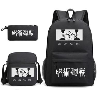 Imagem de Conjunto de mochilas escolares Jujutsus Kaisens Ryomens Sukunas Kids
