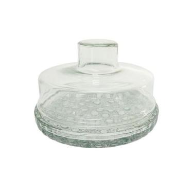 Imagem de Queijeira de Vidro Com Tampa Colonial Porta Queijo 20cm - Mistral