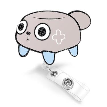 Imagem de JoySolar Carretel de crachá de enfermeira - Suporte retrátil para crachá de enfermagem com clipe de identificação 0604