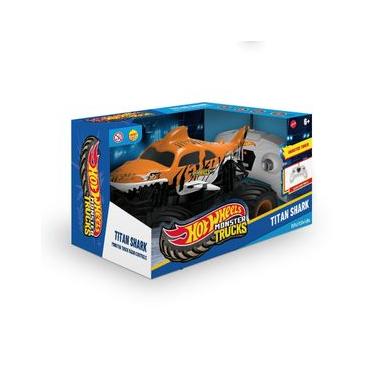 Imagem de Monster Truck Titan Shark de Controle Remoto Hot Wheels 1:24 Multikids - BR2532 BR2532