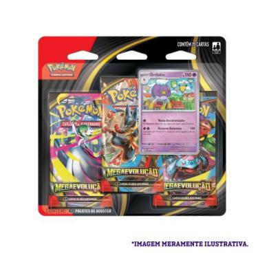 Imagem de Blister Triplo ME01 Megaevolução - Drifblim - Pokémon