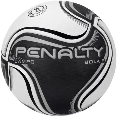 Imagem de Bola de Futebol de Campo Penalty 8 X - Branco/Preto-Unissex