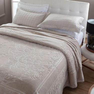 Imagem de Cobertor Jolitex King Lili Katz 2,30x2,50m Alto Relevo 700g/m, Bege Li