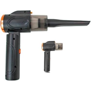 Imagem de Mini Aspirador de Pó Portátil 2 em 1 USB Recarregável – 6000Pa de Sucção, Luz UV Germicida e Design Retrátil – Ideal para Carro, Sofá, Cama e Tapetes