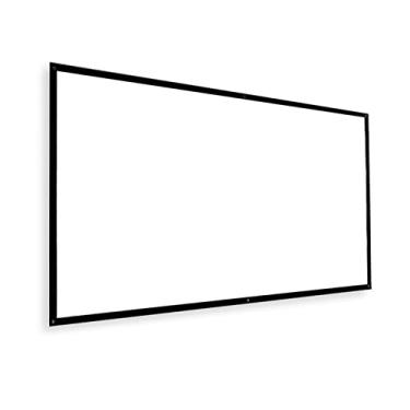 Imagem de Tela de Projetor 100 Polegadas 16 9 HD Dobrável Portátil - Projeção -Prego para Frontal e Traseira Teatro em Casa Filmes