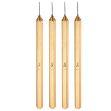 Imagem de HARFINGTON 2 peças perfuradoras de 1,5 mm (1/22.9 cm) 150 mm de comprimento métrico não estraga liga de aço cilíndrico ferramentas de pino de acionamento de alinhamento para relógios automotivos