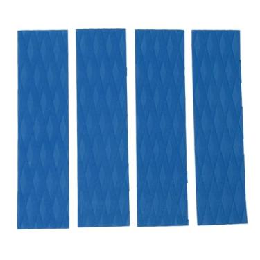 Imagem de RiToEasysports 4pcs Surfboard Ttionce Pad, Eva Anti Slip Slip Surfing Deck Ttionce Pad para Skimboards Kayak (BLUE)