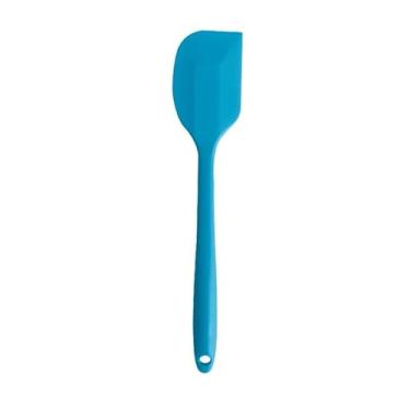 Imagem de Espátula de silicone para assar em casa, misturar e glacê de bolo, ferramenta de cozinha flexível, segura para lava-louças, azul