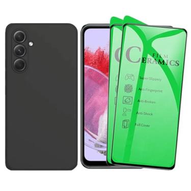 Imagem de Capa Protetora Premium para Samsung Galaxy M34, Preta, com Proteção de Câmera + 2 Películas de Proteção em Cerâmica Nanogel