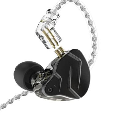 Imagem de EBTOOLS Fones de Ouvido Intra-auriculares Com Fio, Design de Gancho de Orelha de 3,5 Mm, Uso Confortável a Longo Prazo, Driver Híbrido 1BA + 1DD Com Graves Fortes e Agudos de Alta (BLACK)