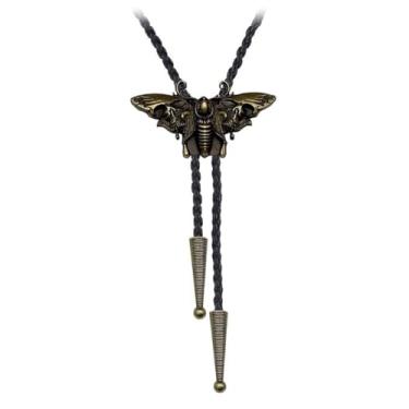 Imagem de JPJZY BRBAM Colar masculino de couro caubói estilo nórdico viking vintage com pingente 3D