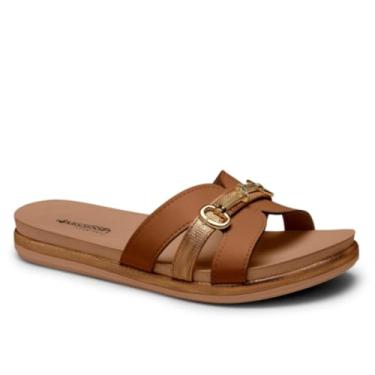 Imagem de Sandália Slide Flatform Verão MF451 Mississipi - Marrom
