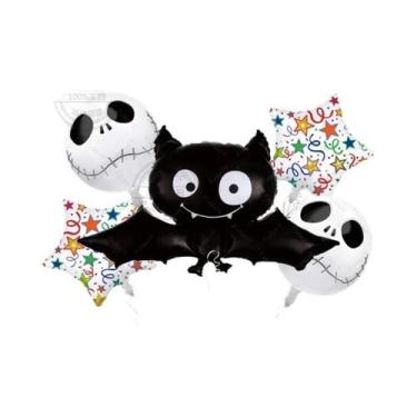 Imagem de Conjunto De Decoração De Balões De Halloween 5 Peças: Chapéus De Bruxa