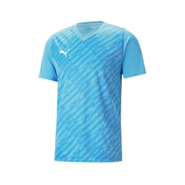 Imagem de PUMA - Camiseta masculina Teamultimate da Color Team, azul claro, tamanho: grande