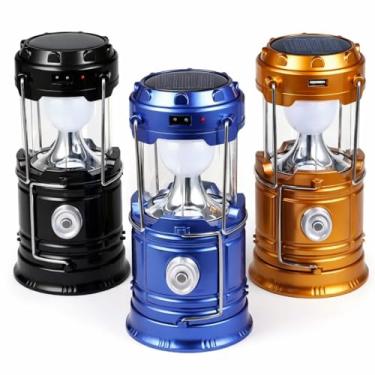 Imagem de Lampião LED Lanterna Recarregável Com Energia Solar