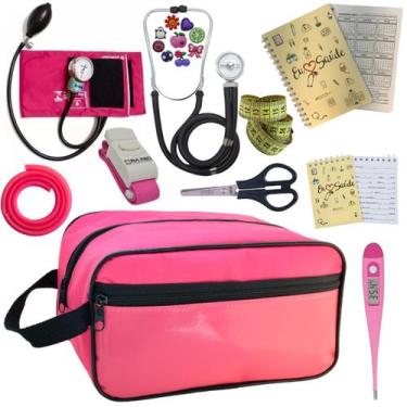 Imagem de Kit Enfermagem Profissional Glicose Estagio Saude Completo - PREMIUM, 