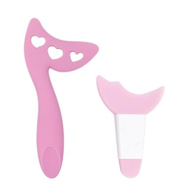 Imagem de 3 peças de estêncil multifuncional de delineador tudo-em-um, pontas de asa, sombra e delineador, sombra de silicone, defletor, desenho, batom, auxílio de uso, ferramentas de maquiagem reutilizáveis