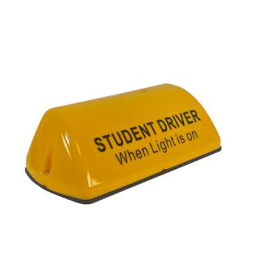 Imagem de Luz de motorista de estudante, ímã no teto do carro, adesivos mais visíveis do que para-choques, recarregável