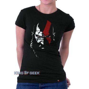 Imagem de Baby Look Kratos God Of War Blusinha Gamer Nerd Jogo Geek - KING OF GE