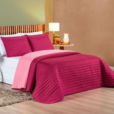 Imagem de Cobre Leito Millenyum Queen Dupla Face 3 Peças - Pink - Casa Show Enxo