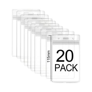 Imagem de Porta-cartões De Plástico Transparente À Prova D'água, 50-10 Peças, Po