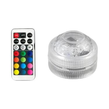 Imagem de Luz Submersível Com 10 LEDs, Controle Remoto, Alimentada Por Bateria, 
