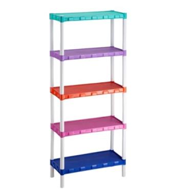 Imagem de Prateleira de armazenamento multifuncional modular de plástico (Colorido)