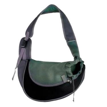 Imagem de Bolsa de Ombro Pet: Transporte Cachorro e Gato – Transversal, Confortável e Prática para Animais Pequenos(WG886-Preto)