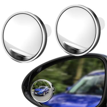 Imagem de Espelho Para Ponto Morto | 2 Peças Com Auxiliar Para Retrovisor - Ajustável a 360 Graus para Espelho Lateral de Ângulo Morto | Para Automóvel Suv Camião