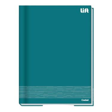 Imagem de Caderno Brochura Universitário Capa Dura A4 1 Matéria 80 Folhas Lift Credeal Verde