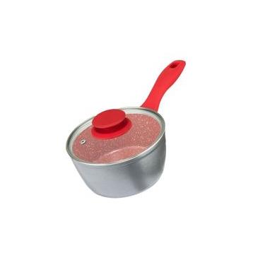 Imagem de Panela Philco PPH160APR com Tampa de Vidro e Revestimento Antiaderente Redstone 16cm - Cinza e Vermelha