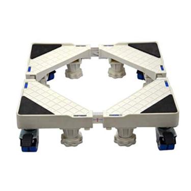 Imagem de U5GAAALPPQ9 Base para máquina de lavar roupa base e suporte móvel base de geladeira com 10 x 5 rodas 1,2 m armário de lavanderia