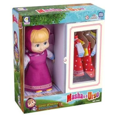 Imagem de Brinquedo Infantil Boneca Closet da Masha Roupinhas Cotiplas 2567 - Co