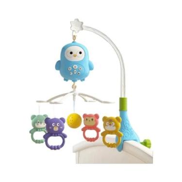 Imagem de Brinquedo Musical Giratório Em Formato De Coruja Para Bebês, Sino De B