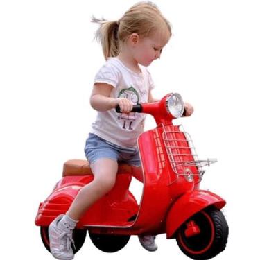 Imagem de Mini Moto Eletrica Infantil Bandeirante Lambreta 6V Vermelha