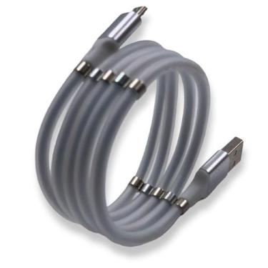 Imagem de Cabo Carregador Micro USB V8 para Android 1 Metro  Carregamento Rápido