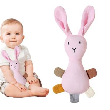 Imagem de Cobertor de segurança infantil, brinquedo calmante para dormir em forma de coelho, chupeta infantil de desenho animado, para meninos e meninas, creches, hora de dormir, , casa, viagem, período de