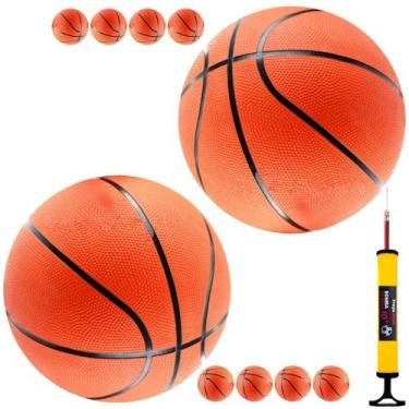 Imagem de 10 Bolas De Basketball Tamanho Oficial N7 Texturizadas + Bomba Para En