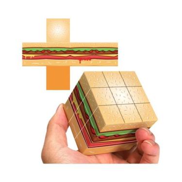 Imagem de Cubo Mágico 3x3x3 Liso 3D UV Antiestresse Profissional Quebra-Cabeça D