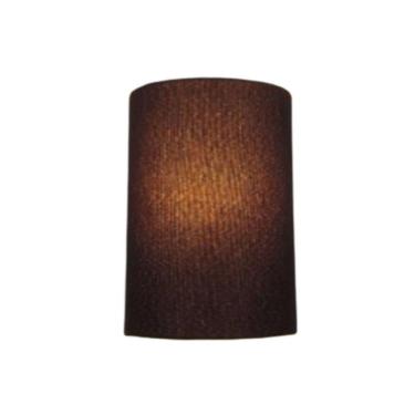 Imagem de Arandela Meia Cana Retro Md-2003 Cúpula Em Tecido 25-18x10cm Café - Bivolt